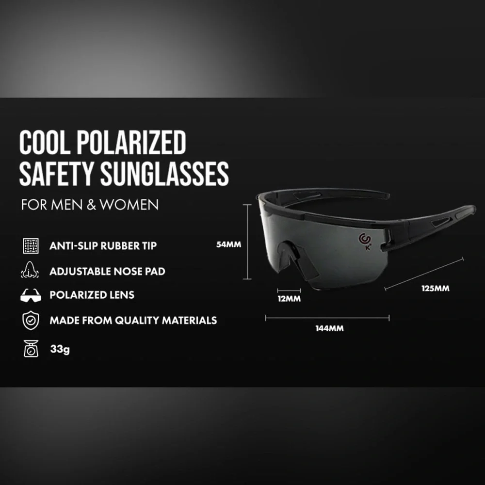 NWT KAEK-GLOB Polarized Sports P-V Sunglasses adjustable Nose Pad GENDER NEUTRAL